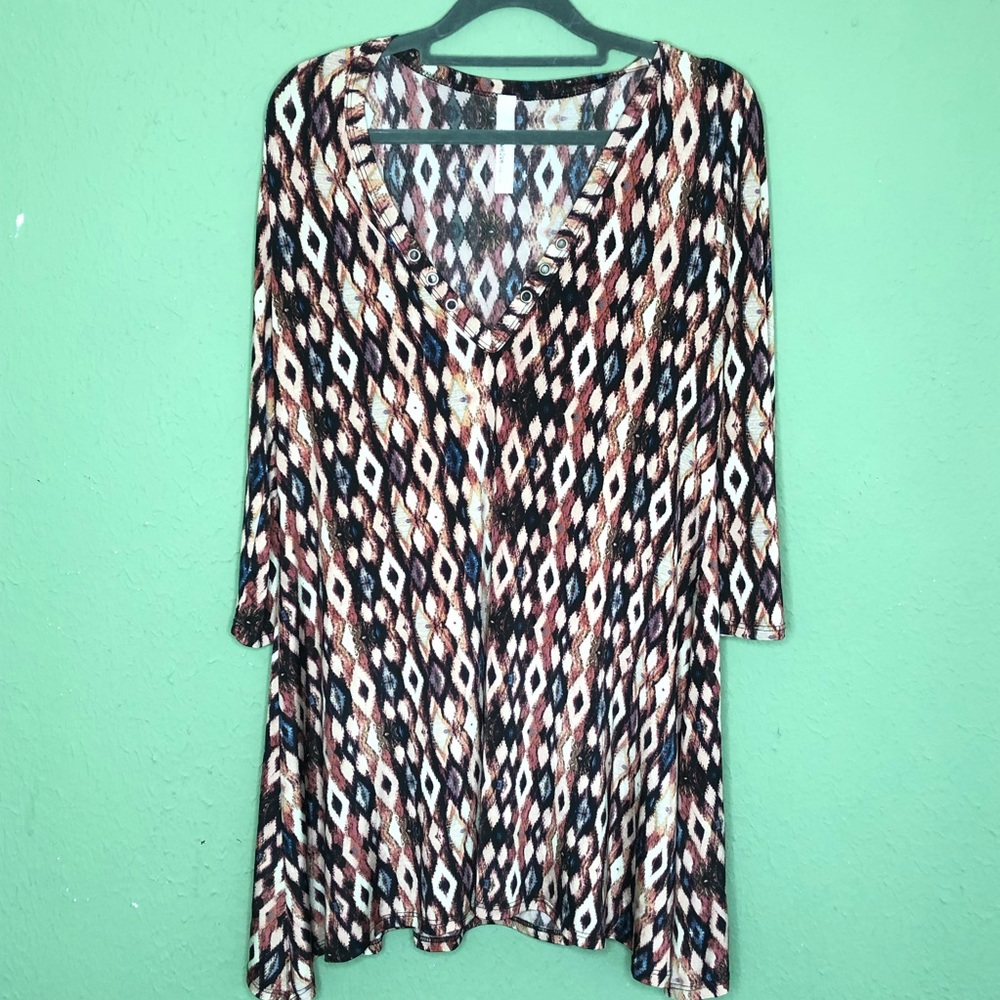 S-Twelve Boho Dress Size Large